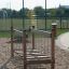 Wooden Chain Bridge on a playground