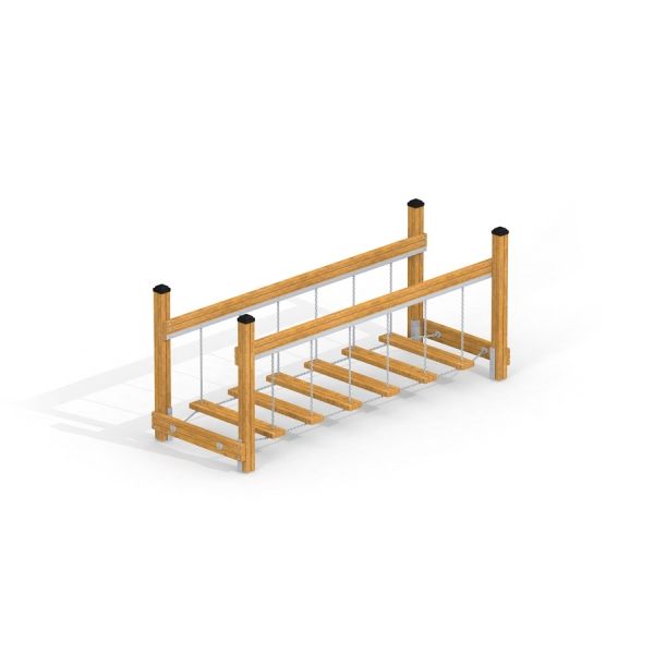 Wooden Chain Bridge for children.